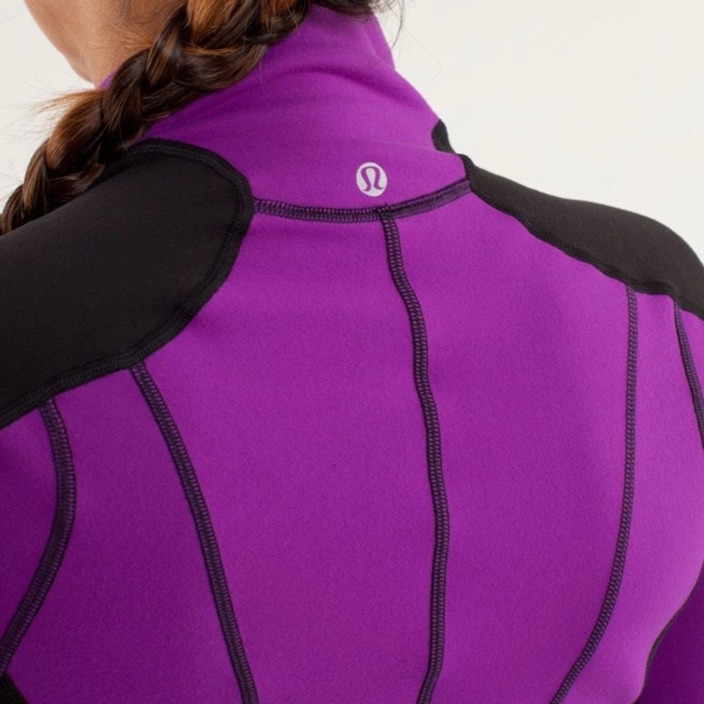 Lululemon Run: U-Turn Pullover, Reversible 
Teal, Pink, Black / Black, Size: 8